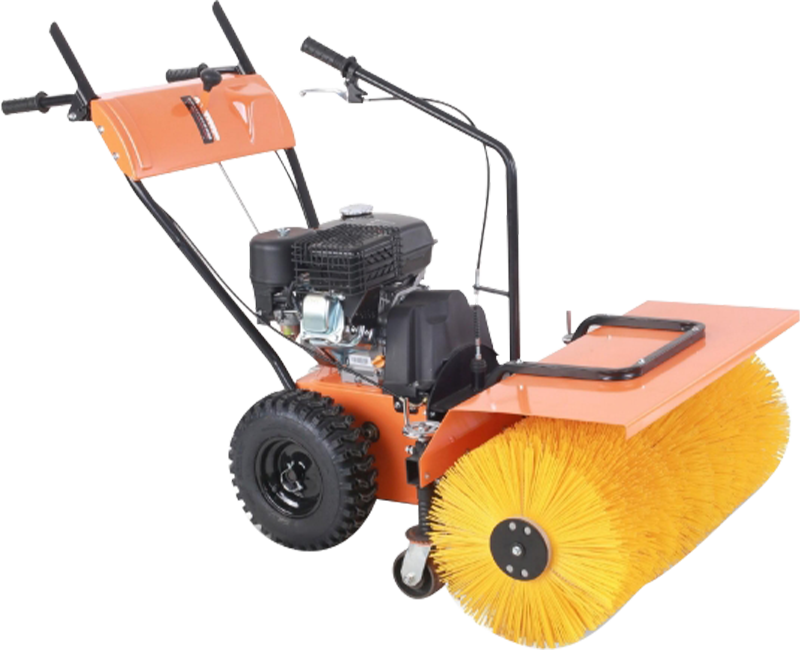 The principle of rotary snow removal of brush-type snowplows