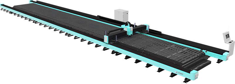 Ground rail laser cutting machine