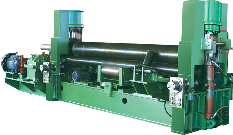 Three-roller plate bending machine